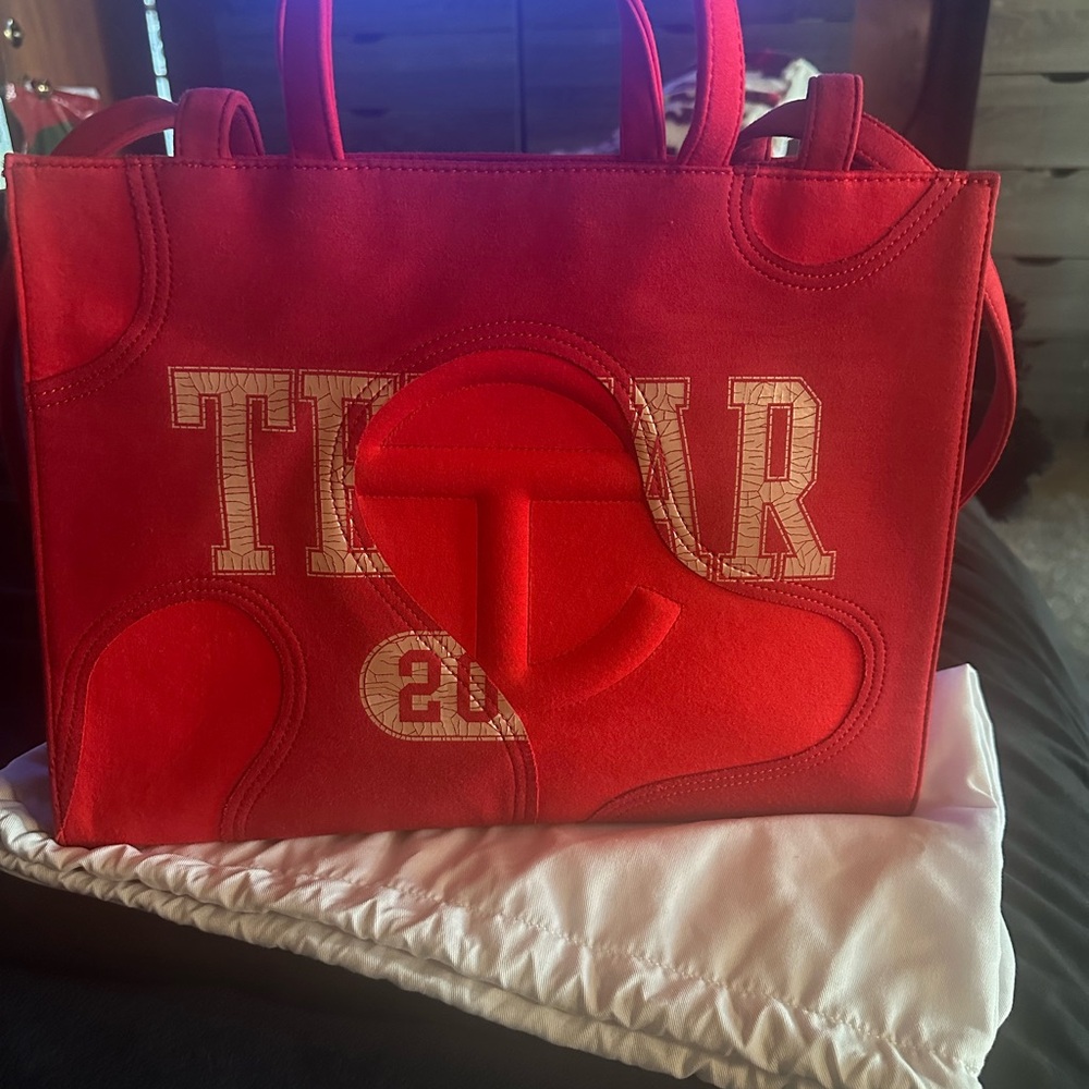 Telfar Bold Red Tote Bag
